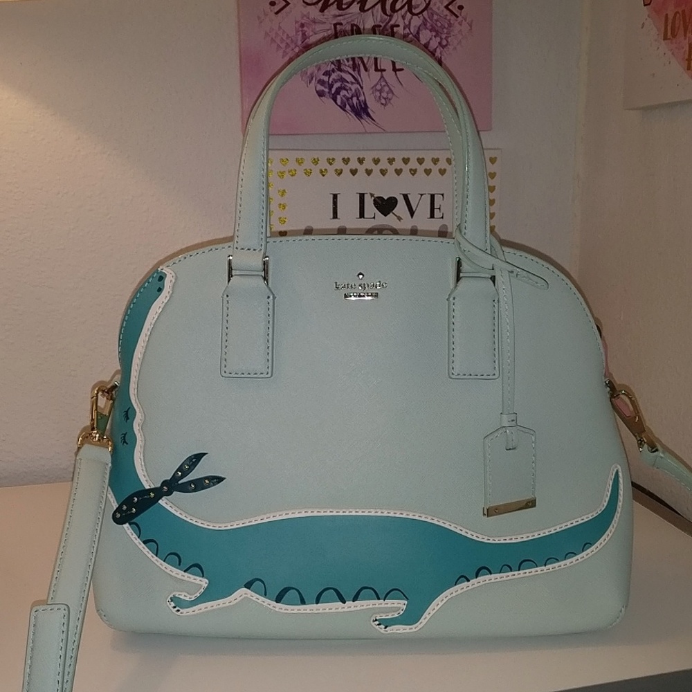 SOLD kate spade swamped alligator lottie satchel - Picture 1 of 8
